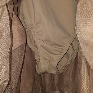 Weissman Dresses - Brown Ruffled Dress Weissman Dresses - Brown Ruffled Dress